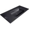 Раковина Armadi Art Vallessi 838-080-B моноблок, 80 см, антрацит глянцевая