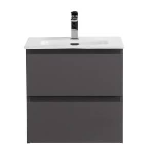 Тумба с раковиной BelBagno Kraft 39 50 Темно-серый матовый, раковина BB500/390ETL