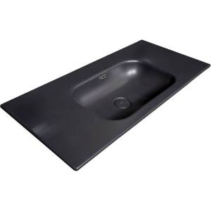 Раковина Armadi Art Vallessi 838-080-B моноблок, 80 см, антрацит глянцевая