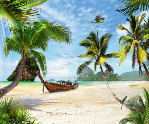 3D Фотообои Artegrafico «Карибский берег» FK184 песок