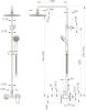 Душевая стойка Bravat Opal R F9125183CP-A2-RUS хром фото 6