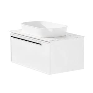 Тумба с раковиной La Fenice Elba Bianco NFNC-01-ELB-B-100-3-M-GG белая матовая, 100 см