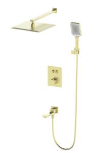 Душевой комплект Wonzon & Woghand WW-88929003-BG с термостатом, золото