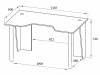 Стол компьютерный Сокол КСТ-18 00-00010862 черный, красный 135x80x74 фото 2