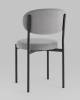 Набор из 4 стульев Stool Group Бриф SN AV 477-C83-9005-K X4 серый, велюр фото 6