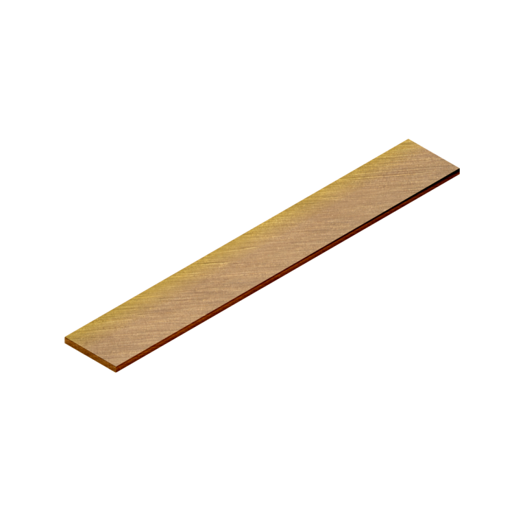 Полоса латунная Neexy pvl89-03 BAO брашированная (защитный лак) 270x2x0.15