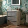 Тумба с раковиной Art&Max Family FAMILY-580-3C-PIA-CV напольная, cemento veneto