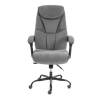 Кресло компьютерное Tetchair Cambridge metalBL 25024 серый, велюр, ткань фото 6