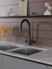 Смеситель для кухни Agger Elegant A3230344 с гибким изливом, черный фото 7