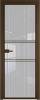 Межкомнатная дверь Profil Doors 2 AX цвет профиля Деорэ, стекло безопасное 6 мм страйп 800x2000
