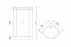 Душевая кабина Royal Bath HK RB90HK5-WC-CH с низким поддоном фото 4
