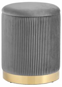 Пуф-сундук Stool Group Шарлотта 19A205VA-8167-55 велюр серый с ящиком