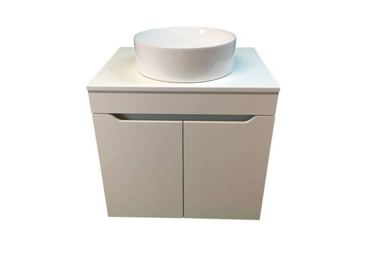 Тумба с раковиной Sintesi STL.W7019_00004151974 подвесная, белый глянцевый