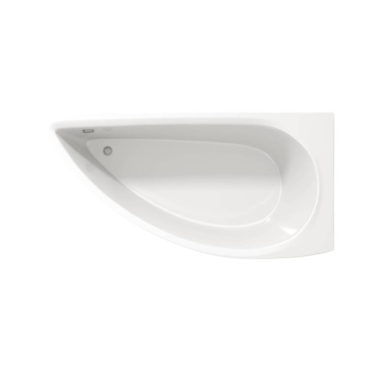 Акриловая ванна Creto Palermo 150x75 правая, с каркасом