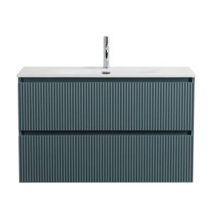 Тумба с раковиной BelBagno UNO-MINI 100 подвесная, Голубой Матовый