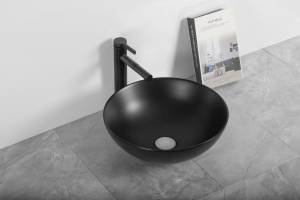 Раковина Cerutti Spa CR3301MB черная матовая, 40x14