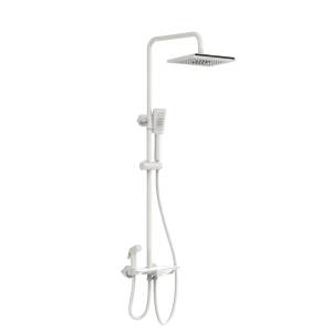 Душевая стойка Wonzon & Woghand WW-B3310-MW белая, с термостатом