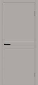 Межкомнатная дверь глухая Bravo Граффити-23.Д Полотоно Grey Pro 1900х550