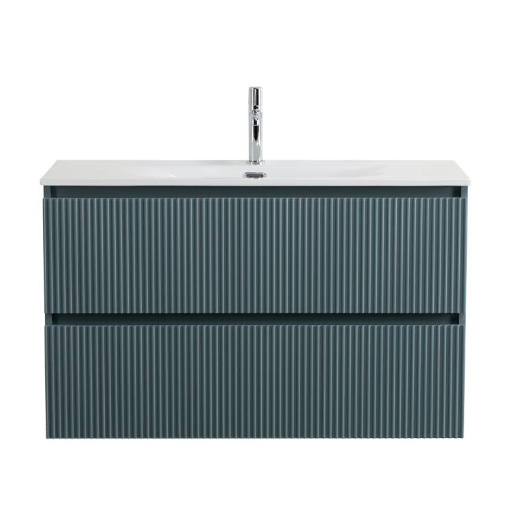 Тумба с раковиной BelBagno UNO-MINI 100 подвесная, Голубой Матовый