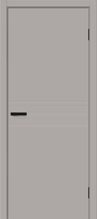 Межкомнатная дверь глухая Bravo Граффити-23.Д Полотоно Grey Pro 1900х550