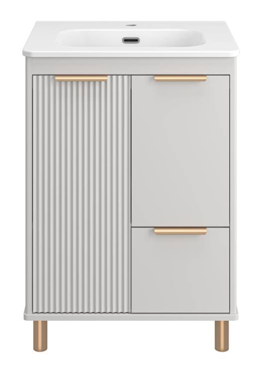 Тумба с раковиной Brevita Risacca Crema 60 RIS-06060-0342Я