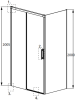 Дверь для душевого уголка Radaway Idea Black KDJ 100 L фото 8