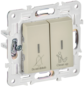 Выключатель 2-клавишный IEK Skandy SK-V20-2-10-K10 бежевый