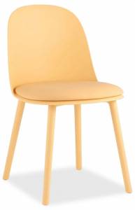 Стул Stool Group Fog SL-7022DP yellow 70139 пластик желтый с подушкой