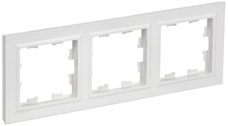 Рамка 3-постовая IEK Brite BR-M32-K91 арктический белый