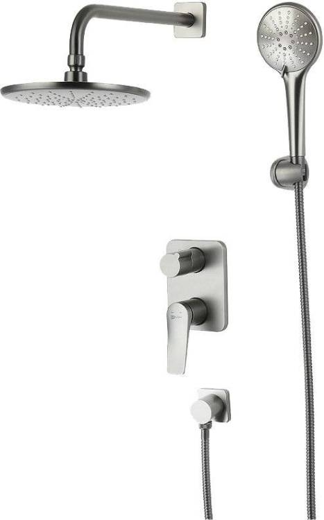 Душевой комплект Lemark Bronx LM3729GM С ВНУТРЕННЕЙ ЧАСТЬЮ, графит