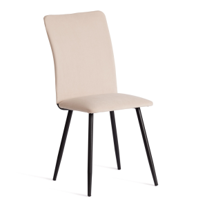 Стул Tetchair La Rousse 24790 бежевый, черный, велюр