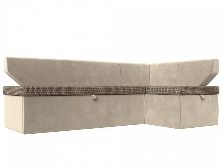 Диван угловой Лига диванов Омура 113212 Коричневый Правый