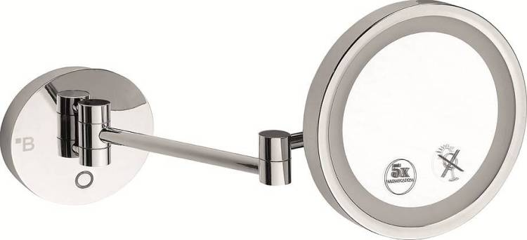 Косметическое зеркало Bemeta 112101149 с подсветкой хром