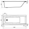 Акриловая ванна Santek Санторини 1WH302494 160x70 фото 4