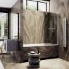 Шторка на ванну MaybahGlass MGV-783-5 70x140, поворотная, стекло бронза 6 мм, профиль хром матовый, с полотенцедержателем фото 2