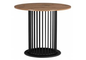 Стол Woodville Берту 611359 дуб вотан, черный 90x90x75