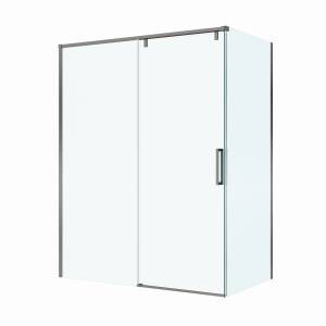 Душевой уголок BelBagno SOFT_CLOSE-1-AH-1-150/100-C-GM профиль оружейная сталь, стекло прозрачное, 150x100x200