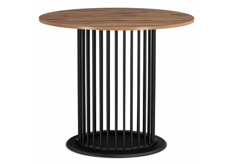 Стол Woodville Берту 611359 дуб вотан, черный 90x90x75