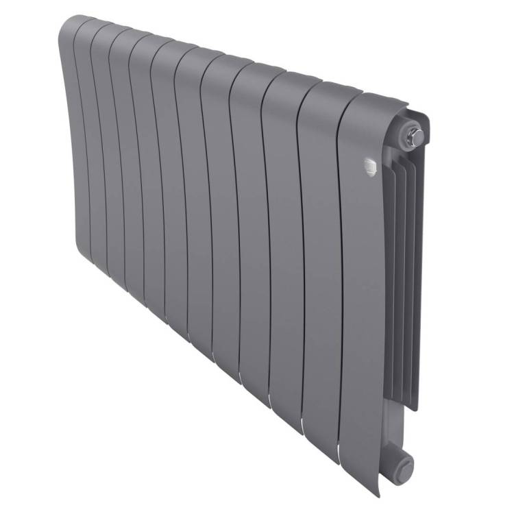 Дизайн-радиатор биметаллический Royal Thermo Infinity 500 Silver Satin - 12 секц.
