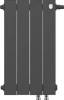 Радиатор биметаллический Royal Thermo Piano Forte 500 VDR noir sable, 4 секции, черный фото 2