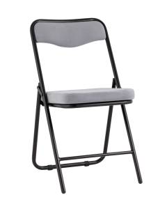 Стул складной Stool Group Джонни fb-jonny-vl-12 велюр велютто серый каркас черный матовый