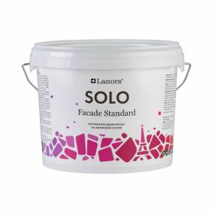 Фасадная краска Lanors Solo Facade Standard база А 9.1 л
