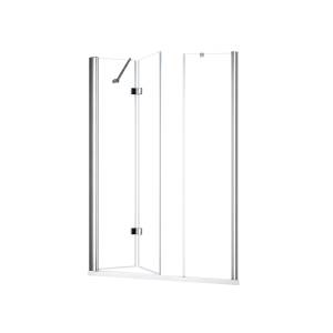 Душевая дверь в нишу Cezares ELENA-W-BS-13-60+50/50-C-Cr профиль хром, стекло прозрачное, 160x195