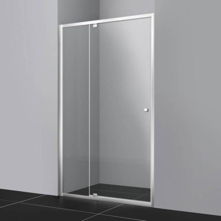 Душевая дверь Wasserkraft Aula 11P05 профиль хром, стекло прозрачное, 120x190