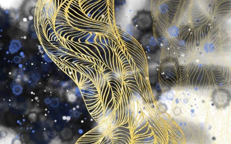 3D Фотообои Artegrafico «Сверкающая паутина» AM-019 канвас