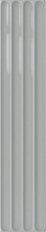 Керамическая плитка Dna Tiles Plinto In Grey Gloss 10.7x54.2