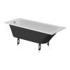 Чугунная ванна Creto Edge 26-1150 белая, 150x70, с ножками фото 3