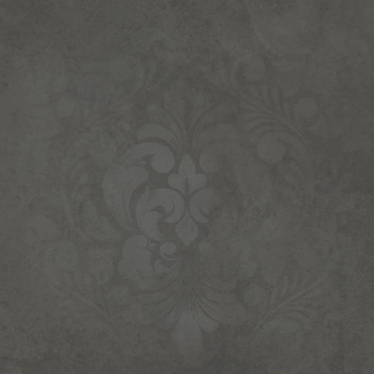 Керамогранит Kerama Marazzi Хадду KM4040G0091N серый тёмный матовый декорированный 40.2x40.2