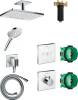 Душевой комплект Hansgrohe Rainmaker Select 460 (2 jet) 24004400 + 26530400 + 26486000 + 28276000 + 15734400 + 15736400