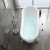 Акриловая ванна Cerutti Spa Classic CT9667 белая, 157x77 фото 3